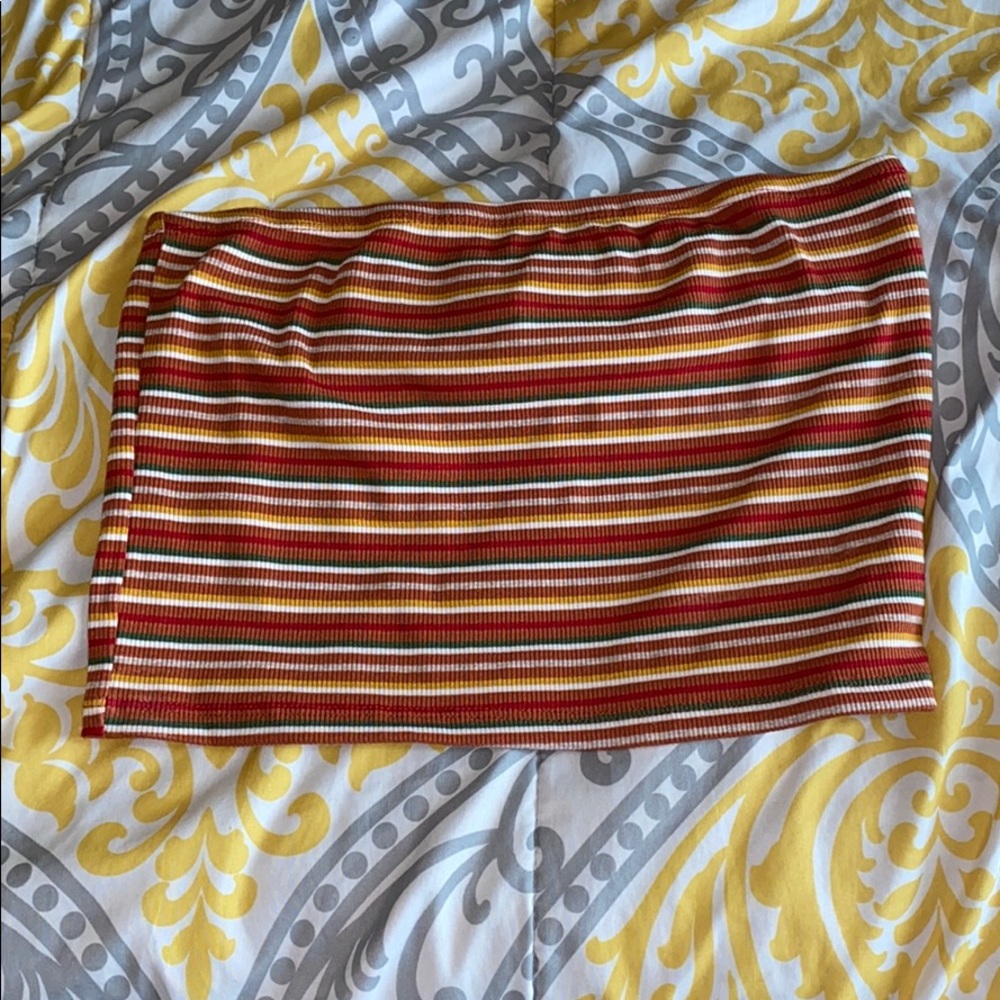 Striped tube top
